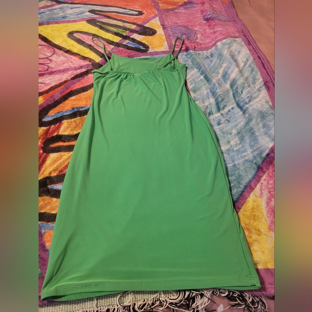 Molly Strappy Mini Dress - Green Size L